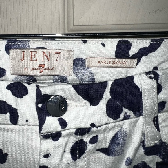 NEW! Jen7 by 7 For All Mankind Ankle Skinny Jeans - Abstract Print - Picture 3 of 8